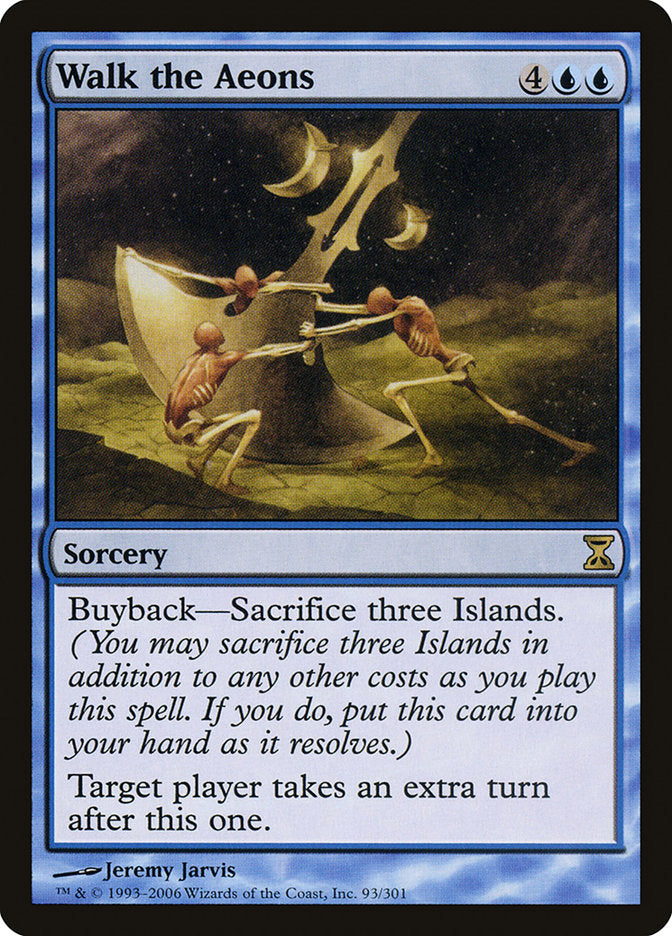 Mtg Time Spiral Rare Walk the Aeons #93, Blue
