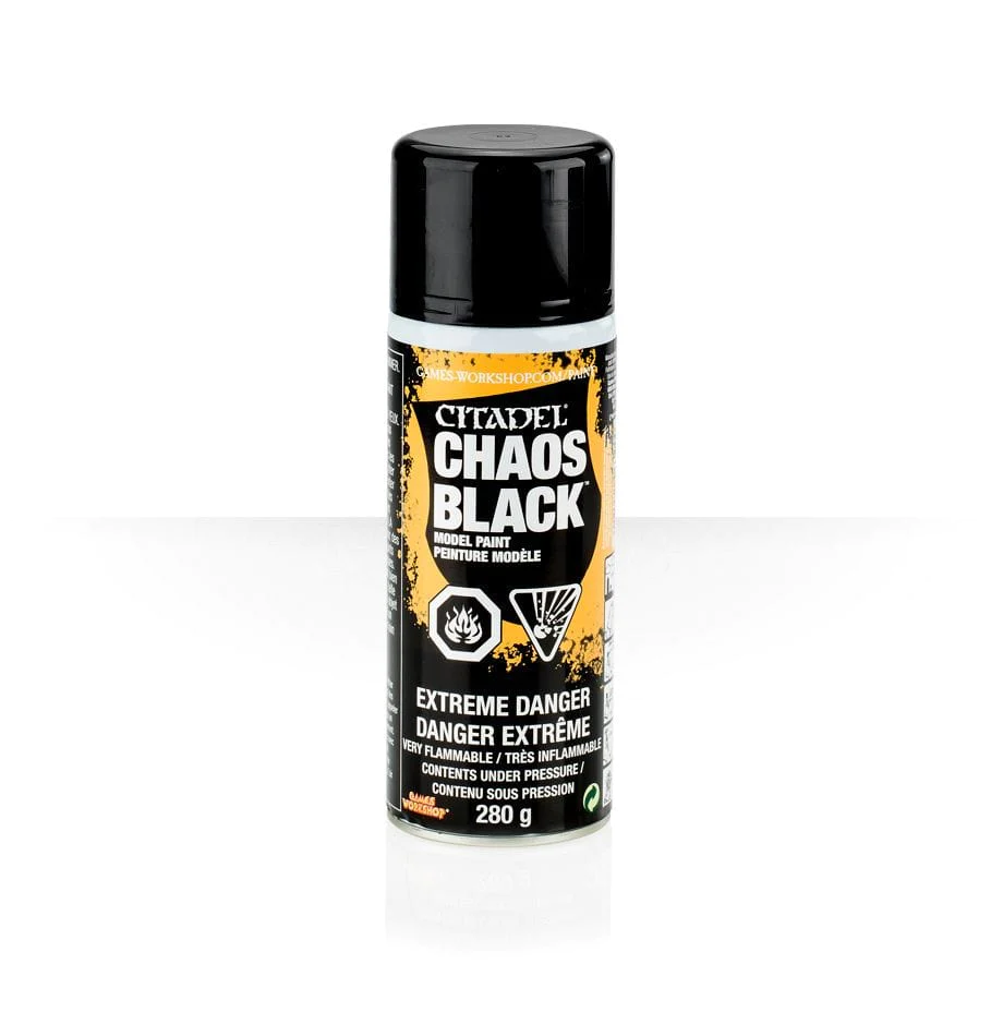 Citadel Spray Paint Chaos Black