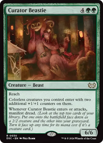 Curator Beastie (Extended Art) [Duskmourn: House of Horror Commander]