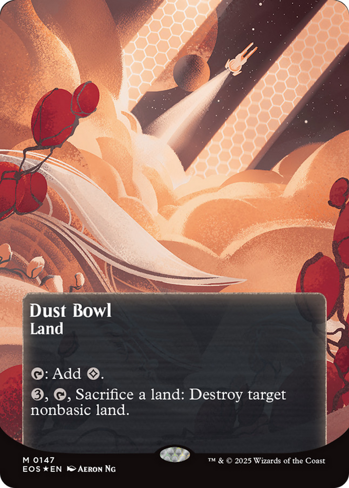 Dust Bowl (0057) (Borderless) (Galaxy Foil) [Edge of Eternities: Stellar Sights]