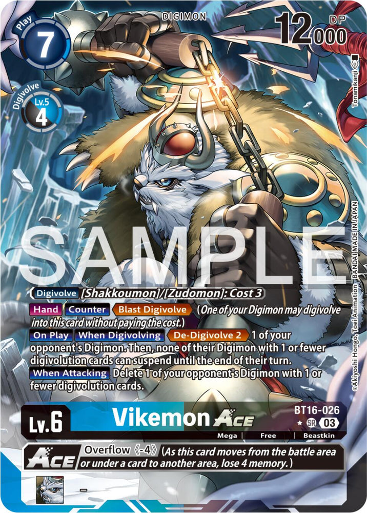 Vikemon Ace [BT16-026] (Alternate Art) [Beginning Observer]