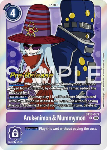 Arukenimon & Mummymon [BT16-089] [Beginning Observer Pre-Release Promos]