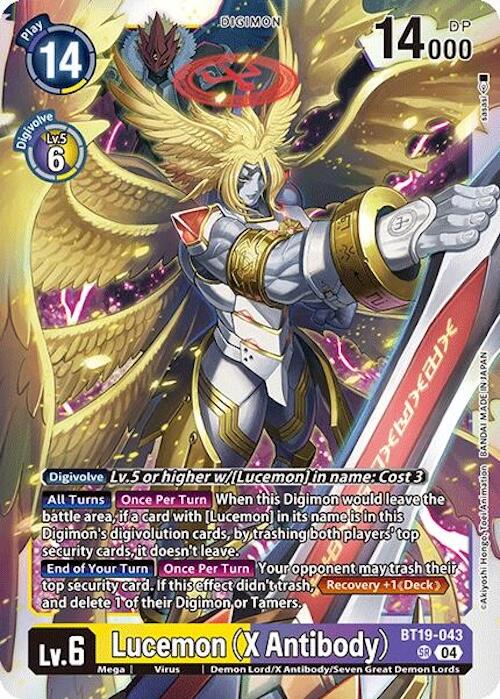 Lucemon (X Antibody) [BT19-043] [Release Special Booster 2.0]