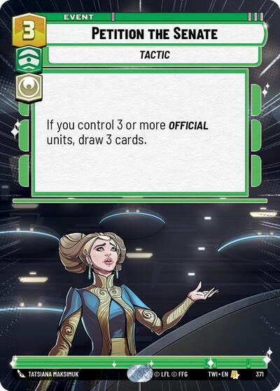 Petition the Senate (371) (Hyperspace) (371) [Twilight of the Republic]