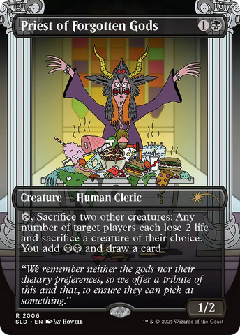 Priest of Forgotten Gods (Rainbow Foil) [Secret Lair Drop Series]