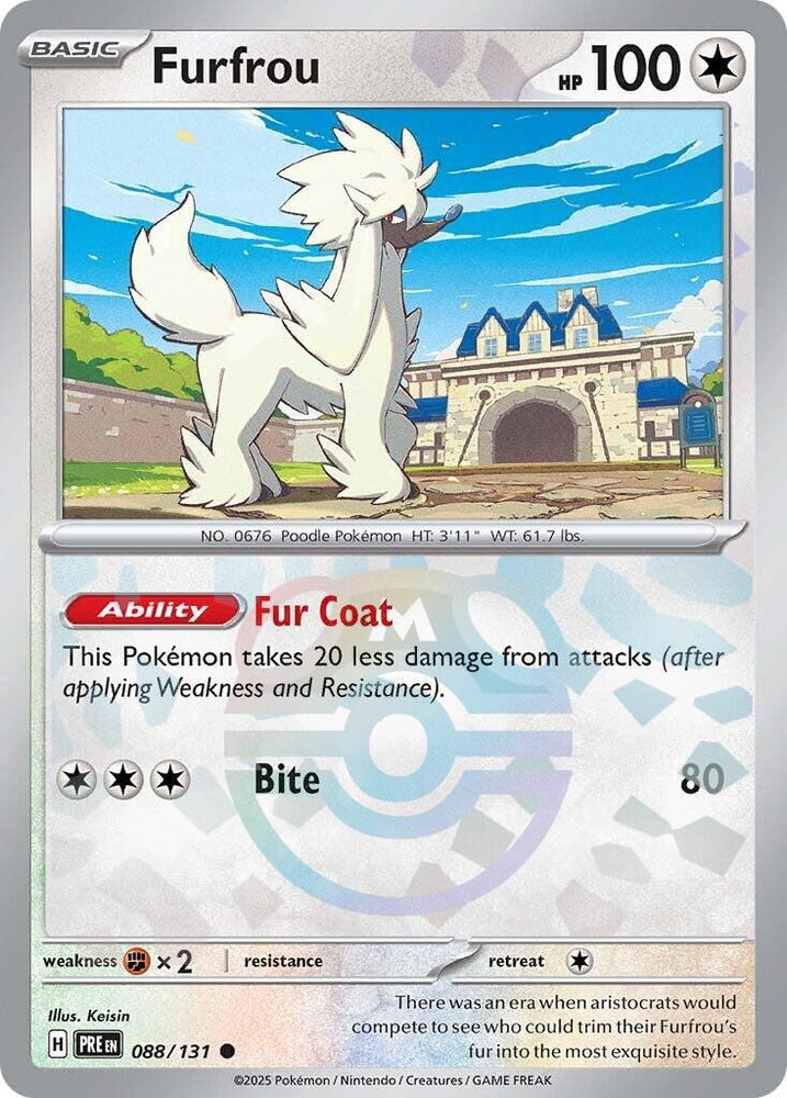 Furfrou (088/131) (Master Ball Pattern) [Scarlet & Violet: Prismatic Evolutions]