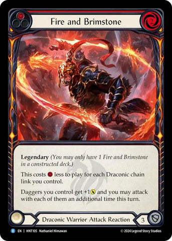 Fire and Brimstone [HNT105] (The Hunted)  Rainbow Foil