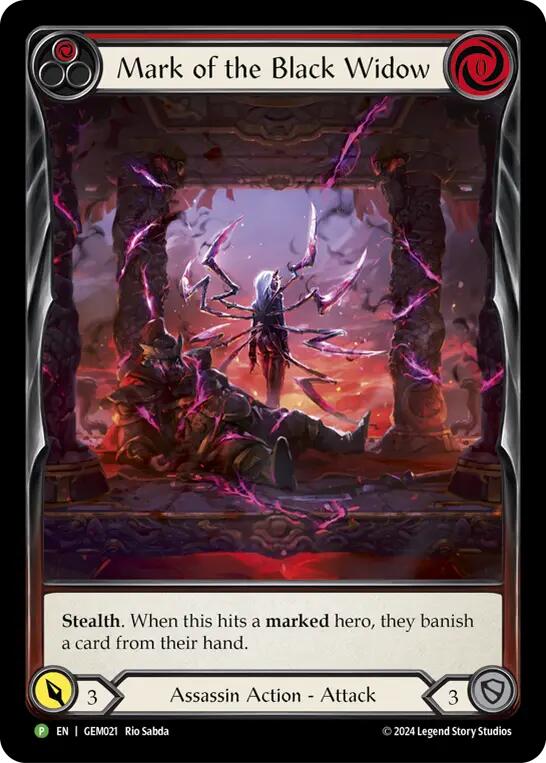 Mark of the Black Widow [GEM021] (GEM Pack 1)  Rainbow Foil