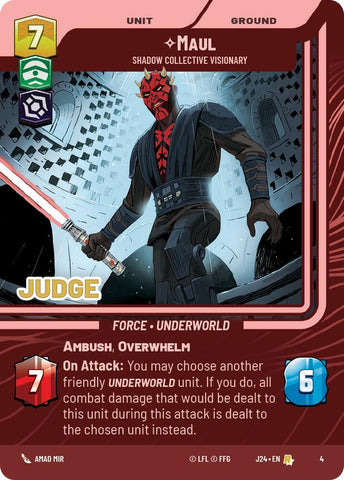 Maul - Shadow Collective Visionary (4) (4) [Judge Promos]