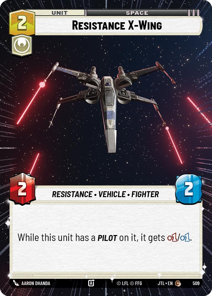 Resistance X-Wing (509) (Hyperspace) (509) [Jump to Lightspeed]
