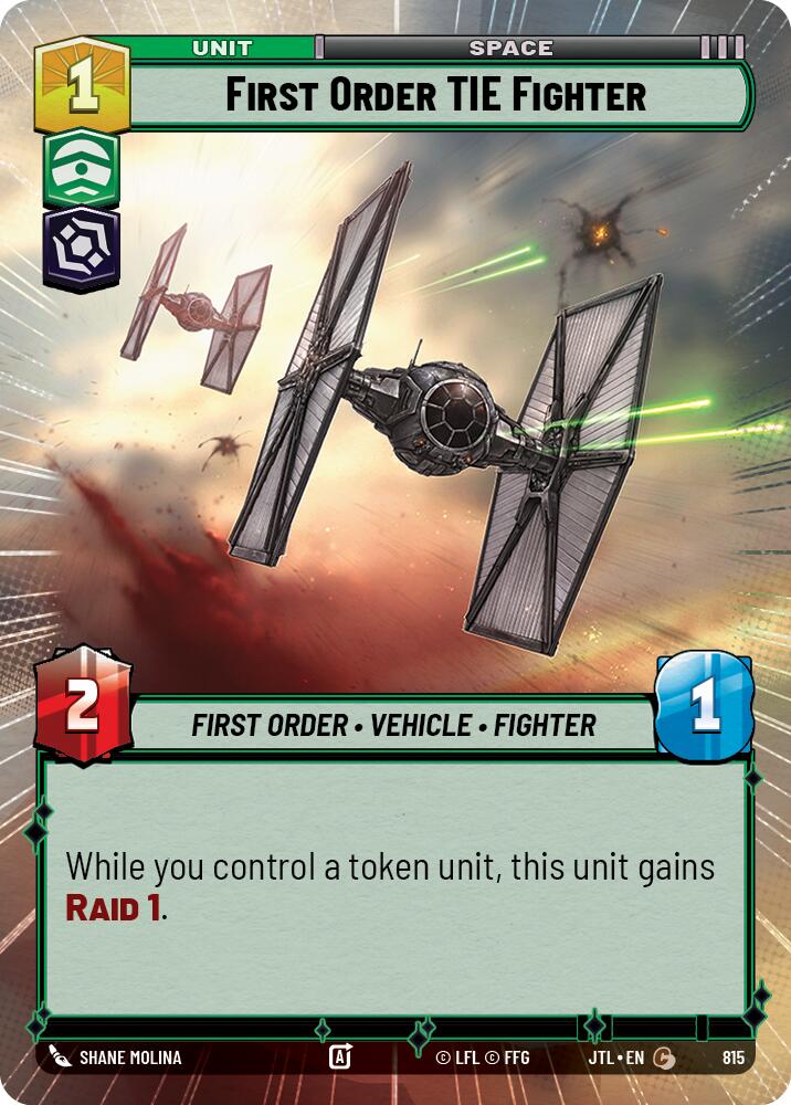 First Order TIE Fighter (815) (Hyperspace Foil) (815) [Jump to Lightspeed]