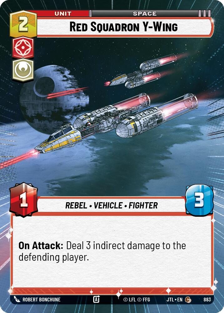 Red Squadron Y-Wing (883) (Hyperspace Foil) (883) [Jump to Lightspeed]
