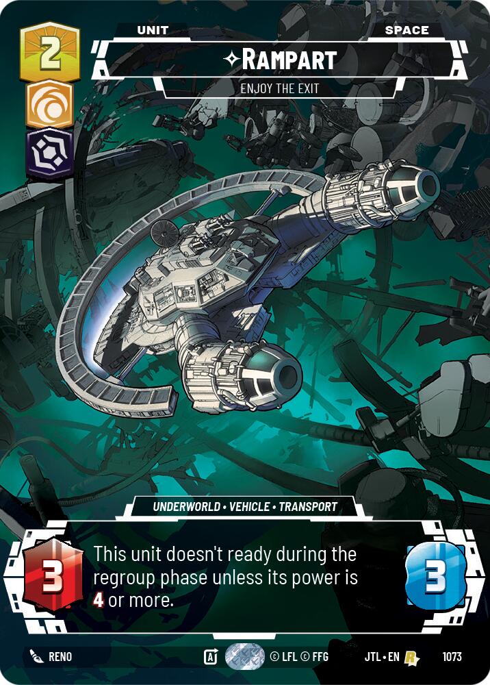 Rampart - Enjoy the Exit (1073) (Prestige Foil) (1073) [Jump to Lightspeed]