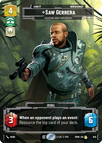 Saw Gerrera - Shadowlands Insurgent (845) (Prestige) (845) [Homeworlds]