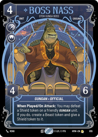 Boss Nass - Otoh Gunga Boss (855) (Prestige Foil) (855) [Homeworlds]