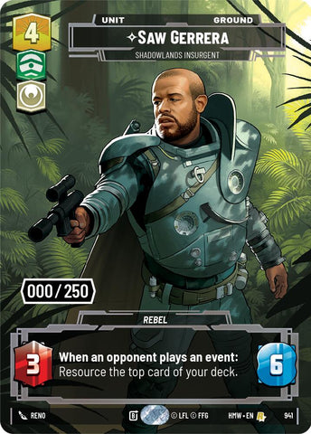 Saw Gerrera - Shadowlands Insurgent (941) (Serialized) (941) [Homeworlds]