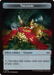 Experience // Treasure Double-Sided Token [Tarkir: Dragonstorm Commander Tokens]