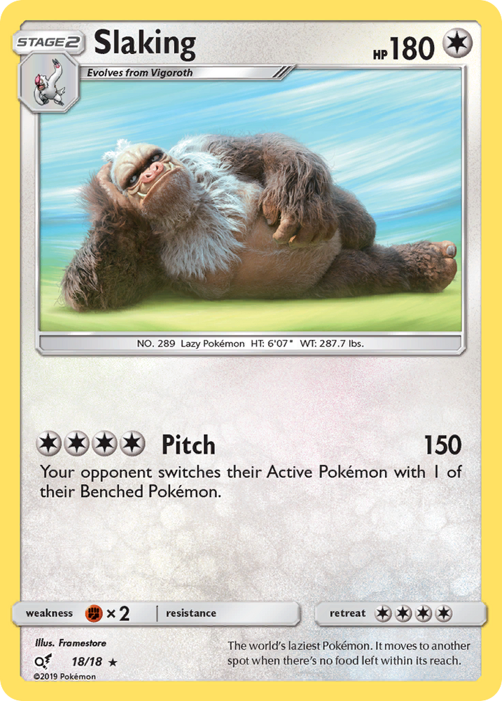 Slaking (18/18) [Sun & Moon: Detective Pikachu]