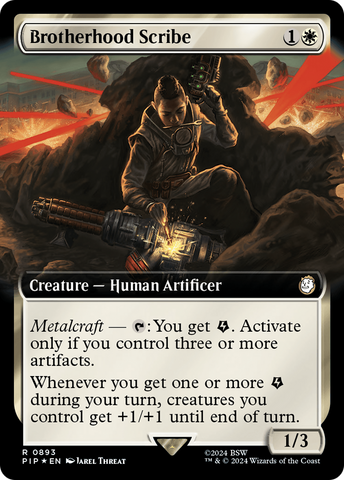 Brotherhood Scribe (Extended Art) (Surge Foil) [Fallout]
