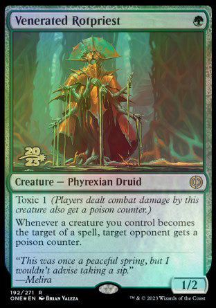 Venerated Rotpriest [Phyrexia: All Will Be One Prerelease Promos]