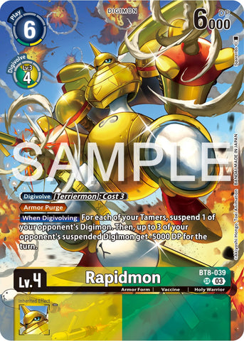 Rapidmon [BT8-039] (Reprint) [Starter Deck: Double Typhoon Advanced Deck Set]