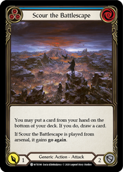 Scour the Battlescape (Blue) [U-WTR196] (Welcome to Rathe Unlimited)  Unlimited Rainbow Foil