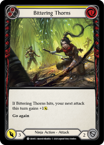 Bittering Thorns [CRU072] (Crucible of War)  1st Edition Normal