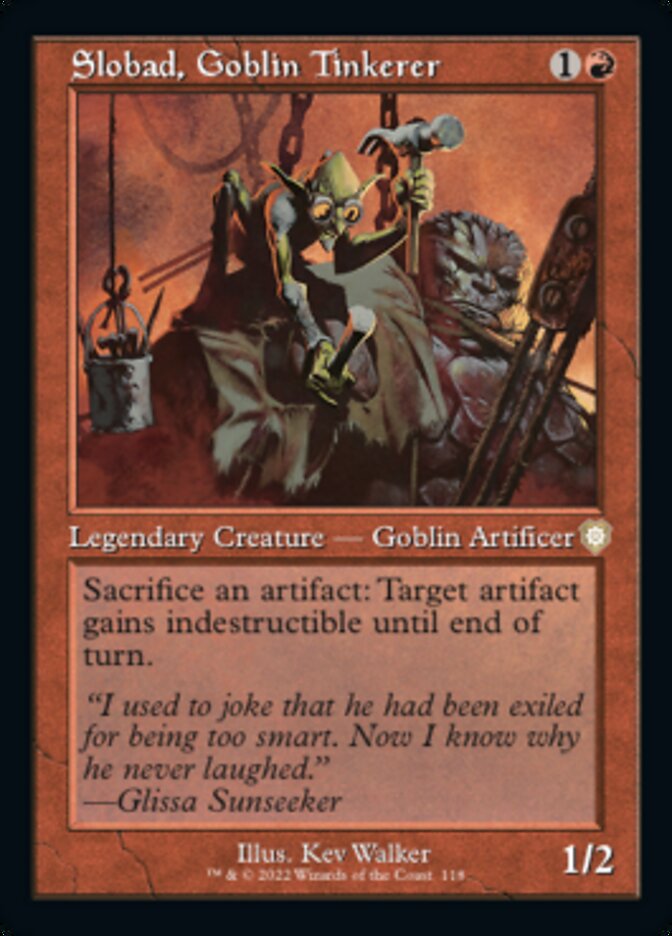 Slobad, Goblin Tinkerer (Retro) [The Brothers' War Commander]