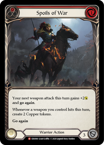 Spoils of War [CRU084] (Crucible of War)  1st Edition Rainbow Foil