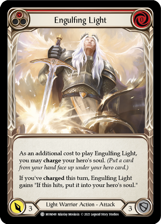 Engulfing Light (Red) [MON048] (Monarch)  1st Edition Normal