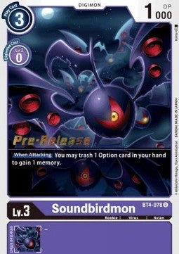 Soundbirdmon [BT4-078] [Great Legend Pre-Release Promos]