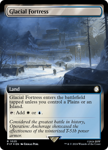 Glacial Fortress (Extended Art) (Surge Foil) [Fallout]